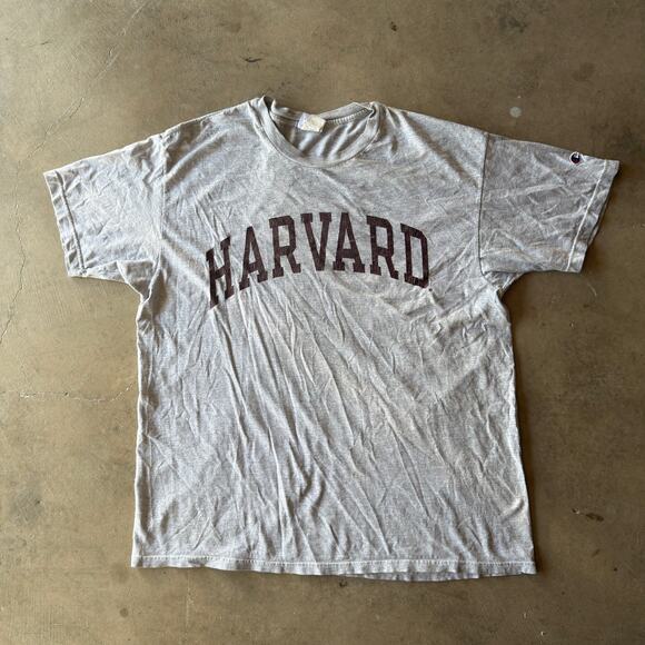 VINTAGE 90S CHAMPION HARVARD SPELLOUT T-SHIRT IVY LEAGUE GRAPHIC MENS XL - Picture 1 of 5
